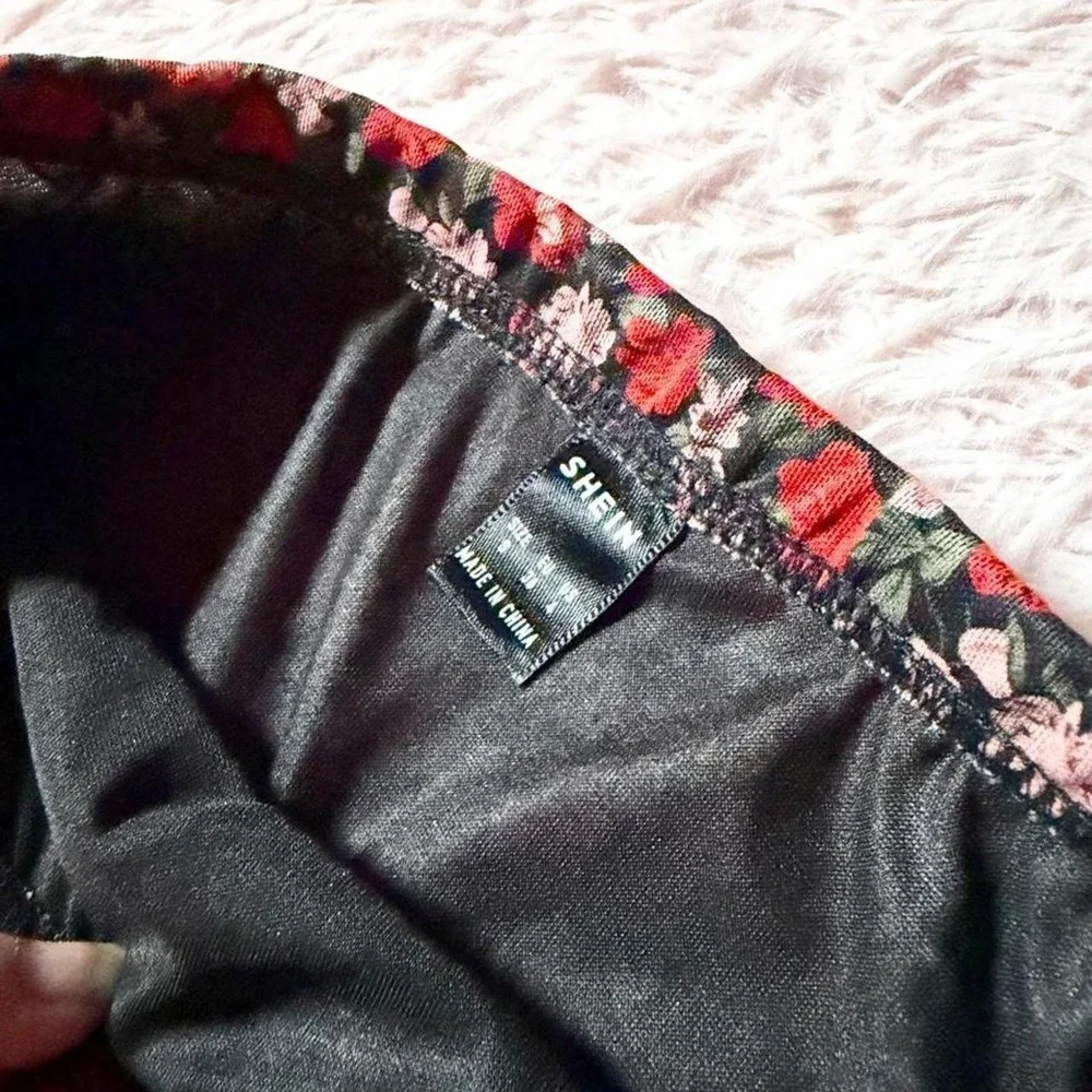 Floral Mesh Whimysgoth Delicate Dainty Cottage Core Mini Skirt Womens S Hipster